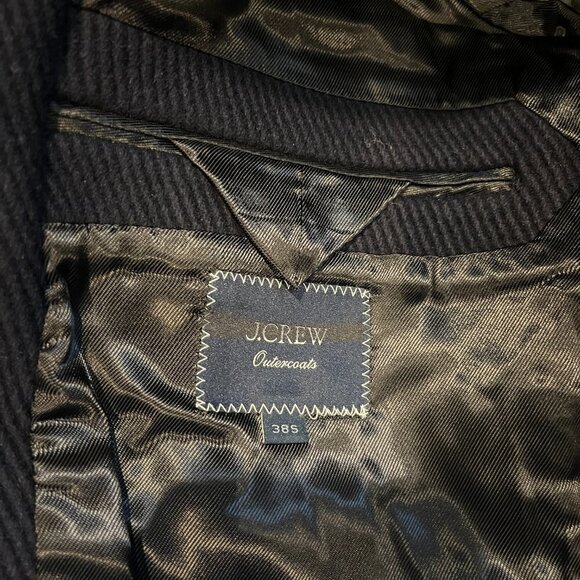 J. Crew Ludlow topcoat in heavyweight wool Coat BS472 Men's 38/S navy blue - Picture 5 of 6